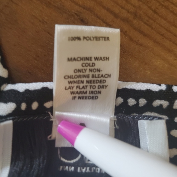 Loft Black & White Patterned Dress - Picture 7 of 7